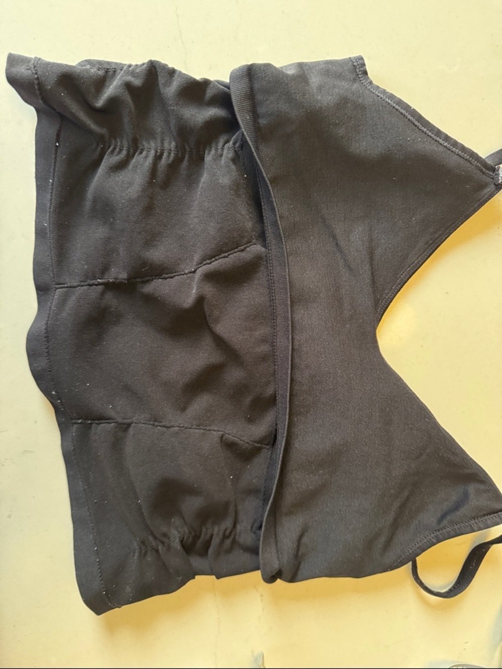Freepeople movement Black Cropped Tank Top with Ruched sides m/L - Picture 7 of 8